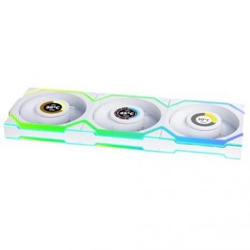 Ventilador Lian Li UNI FAN SL Wireless LCD ARGB PWM 120mm Triple Pack Blanco