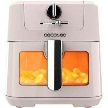 Cecotec Cecofry Antique 5000 Window Freidora de Aire Sin Aceite 5L 1500W con Ventana Diseño Retro Blanco