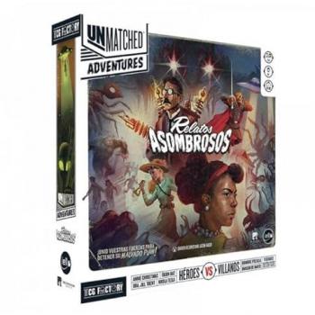 Unmatched Adventures - Relatos Asombrosos, Juego de mesa cooperativo en español, 1-4 jugadores, duración de 20-60 minutos, recomendado para mayores de 9 años