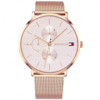Tommy Hilfiger Womens Multi dial Quartz Watch with Rose Gold Strap 1781944