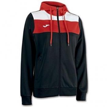 Joma Crew - Chaqueta con capucha para mujer, color negro, talla M