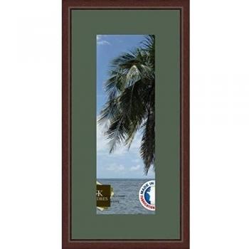 Marco de fotos de pared 15 x 43 x 43 x 15 marco de plata moderno, 2,3 cm de longitud, de madera, madera, Marron-38, Passe-Partout Vert foret
