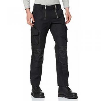 Pantalón Zunfthose SEBASTIAN de Canvas y Cordura, Talla 48, Color Negro