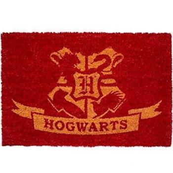 Felpudo Harry Potter Hogwarts - Felpudo entrada casa antideslizante 40 x 60 cm - Alfombra entrada casa exterior, Fabricado en fibra de coco - Productos con licencia oficial