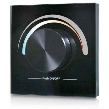 Panel frontal LB2836 DUAL con ruleta de pared en color negro