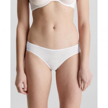 Calvin Klein - Braguitas clásicas Sheer Marquisette blancas para mujer