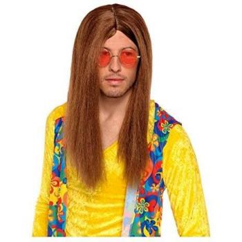 Brown hippy wig for men (peluca)
