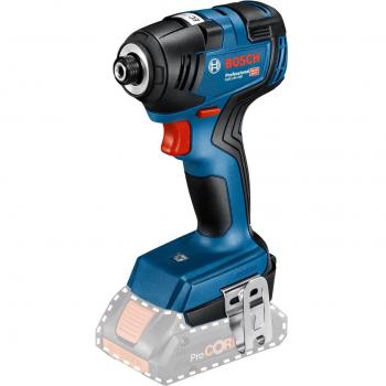 Atornillador de Impacto Inalámbrico Bosch GDR 18V-200 C Professional con Motor EC sin Escobillas, Cabezal Corto y Control de Velocidad Variable
