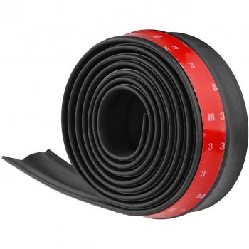 WeFoonLo Parachoques Universal Del Coche Alerón Etiqueta Engomada De Goma Protector de la Falda Del Cuerpo Del Divisor Del Labio, 2.5 M / 8.2 pies