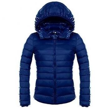 WJP mujeres ultra ligero de la chaqueta poco voluminoso abajo Outwear amortiguar por la chaqueta W-2473