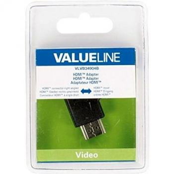 Valueline VLVB34904B Adaptador de Cable HDMI Negro - Adaptador para Cable