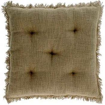 Kave Home - Cojín para Silla Brunela 100% algodón Verde 45 x 45 cm