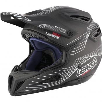 Leatt Downhill de casco DBX 6.0 Carbon Carbon/blanco/rojo, color negro, tamaño large