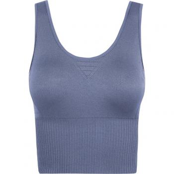 Top de mujer Jade Born Living Yoga - Alta sujeción, color azul, talla S