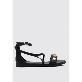 Limma GIUNCO Sandalia Plana Mujer Negro - Cómodas y Resistentes, Talla 35