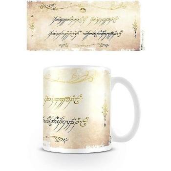 Taza de El Señor de los Anillos con inscripción, color blanco/crema, tamaño único