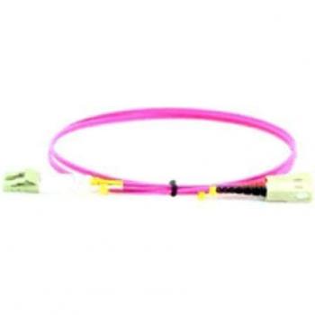 Cable de Fibra Óptica OM4 Microconnect LC/UPC-SC/UPC 3m Violet y Cable de Red CAT8.1 MicroConnect 3m