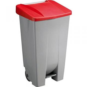 Denox DEN054 Contenedor Selectivo 120 litros, Rojo, 510x425x875 mm