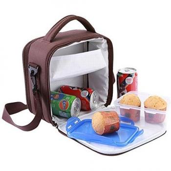 ECODE Bolsa isotérmica Porta Alimentos Modelo Flower con 2 recipientes herméticos