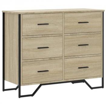 Cajonera de madera de ingeniería roble Sonoma 91x35,5x74,5 cm