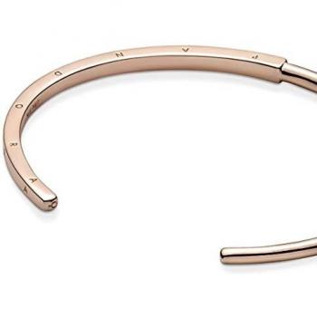 Pandora Rose Gold Signature I-D Open Bangle 19 cm