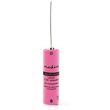 Nedis BALTER14505U Lithium Thionyl Chloride Battery ER14505 | 3.6 V | Lithium Thionyl Chloride | ER14505 | 2400 mAh | Number of batteries: 1 pcs | Blister | ER14505 | Pink