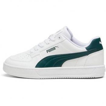Zapatillas Puma Caven 2.0 Junior Blanco/Verde, Moda Infantil, Plano, Cordones