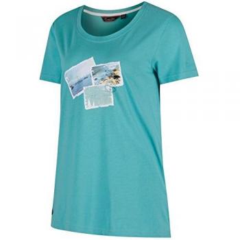 Regatta Mujer Filandra II Camisetas/Polos/Chaleco, Mujer, Color Verde a Rayas, tamaño Talla 14