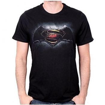 Batman v Superman - Logo Hombres Camiseta - Negro - Tamaño Medium