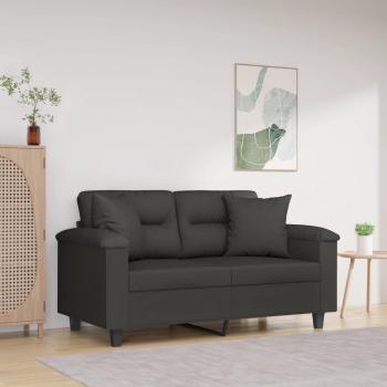 Almohadas decorativas 2 piezas gris oscuro 40x40cm tela de microfibra