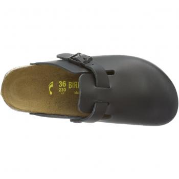 Birkenstock Boston SL Clog Black Leather Size 39 EN ISO 20345 SRA
