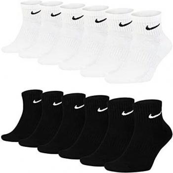 Nike Everyday Cush Ankle Sports Socks 3 Pack - Black - Size: 34-38