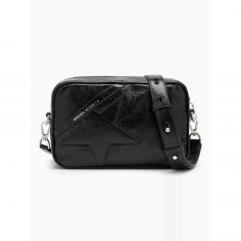 Golden Goose Women's Star Leather Crossbody Bag in Black | GWA00375A000334 Color 90100