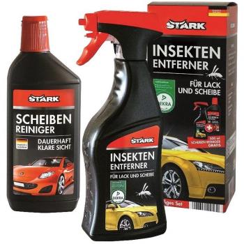 STARK 40053 Auto de Set de limpieza, 2 piezas – Eliminador de insectos, limpiacristales