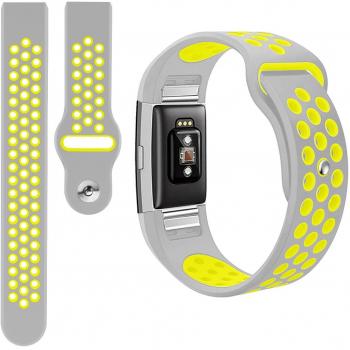 YOMETOME Fitbit Charge 2 Correa, Soft Silicona Deportes Banda de Repuesto de Gel de Sílice Fitness Banda Ajustable para Fitbit Charge 2