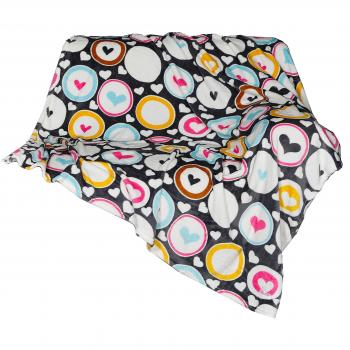 Kanguru Touch Soul Plaid, microfibra, multicolor, individual, 130 x 170 x 3 cm