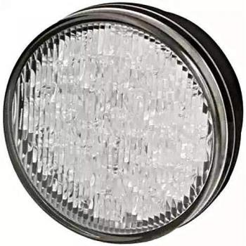 Luz Diurna LED Hella 2PT 980 691-601 - Redonda - 12V - Cristal Transparente - Cable de 2500mm - Doble Lado