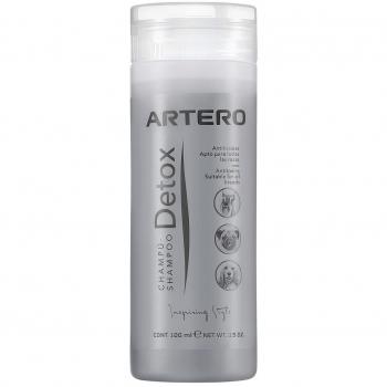 ARTERO Detox Champú para Perros y Gatos con Carbón Activo Reparador y Antipolución 100 ml