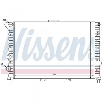 Radiador de refrigeración del motor NISSENS 60038, tipo: radiador, características: diseño optimizado para una mejor eficiencia térmica, fabricado con materiales de alta calidad para mayor durabilidad, compatible con múltiples modelos de vehículos,