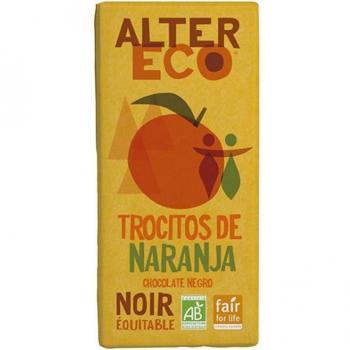 Alter Eco Chocolate Negro con Naranja Orgánico 100g