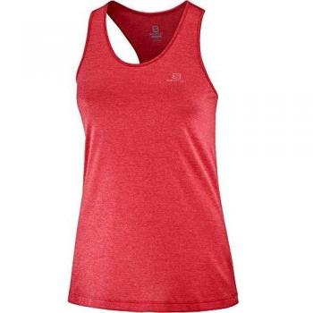 SALOMON Agile Tank Camiseta De Tirantes, Mujer, Cayenne/Heather, XS