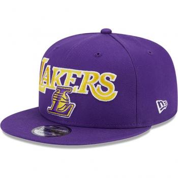Gorra New Era 9Fifty LA Lakers NBA Patch Unisex Púrpura Talla S/M