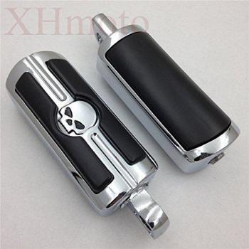 HTTMT MT216-051- Juego de reposapiés cromados para Harley Dyna Glide Fat Bob Street Bob