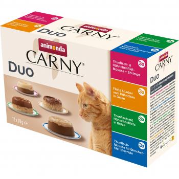 Animonda Carny Adult Duo 24 x 70 g - Multipack (4 Varieties)