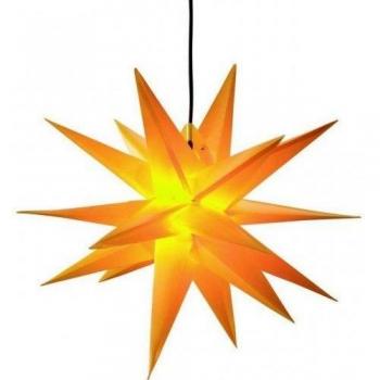 Estrella de plástico XL de 18 puntas para exterior - amarilla