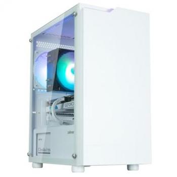 Caja PC Mini Torre Zalman T4 Plus Blanco con Vidrio Templado, 1 Ventilador ARGB de 120mm, 2 puertos USB 3.0 y soporte para Mini-ITX/mATX