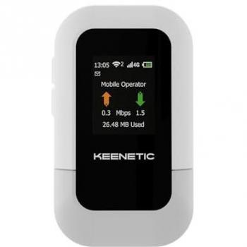 Enrutador portátil Keenetic Roamer 4G con Wi-Fi 6 y batería de 3000 mAh, banda única 2.4GHz