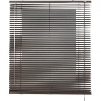 Estores Basic Venetian Techno Persiana Veneciana, Metal, Moka, 4x105x250 cm