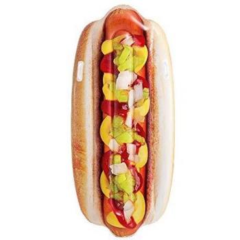 Intex 58771EU - Hinchable con forma de Hot Dog y asas, Multicolor