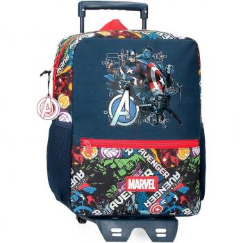 Mochila escolar Legendary con bolsillo frontal 33 cm con carro